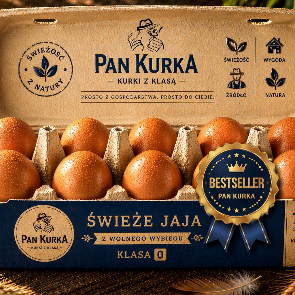Jajka ekologiczne klasa 0 - wolny wybieg Pan Kurka