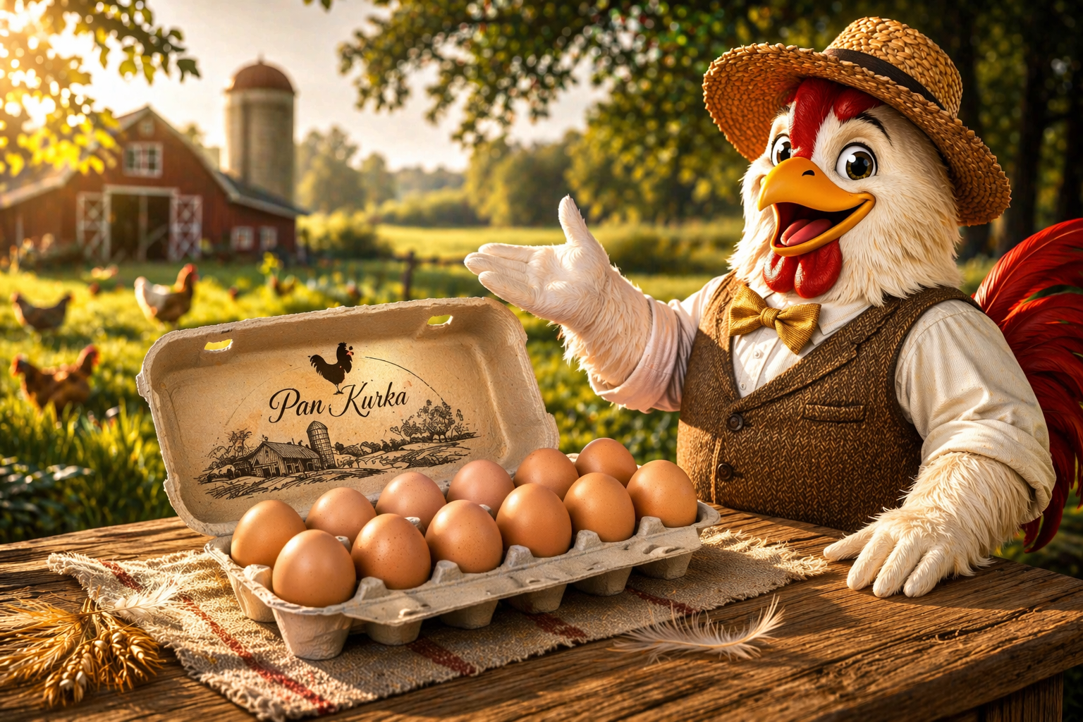 Tradycyjne polskie gospodarstwo rolne dostarczające wiejskie produkty